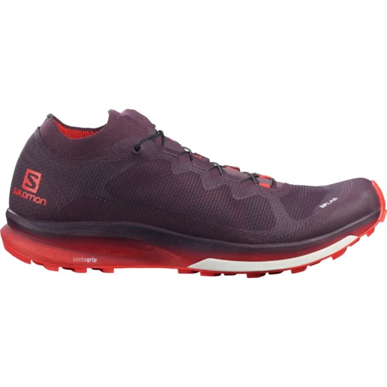 Burgundy Salomon S/Lab Ultra 3 Men\'s Trail Running Shoes | IE NS8602